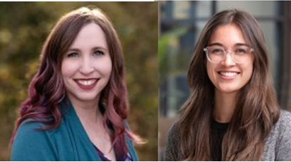 Head shot photos of Chelsea Sawyers, Ph.D.and Brooke Dexheimer, Ph.D., OTD 2025 K12 Scholars