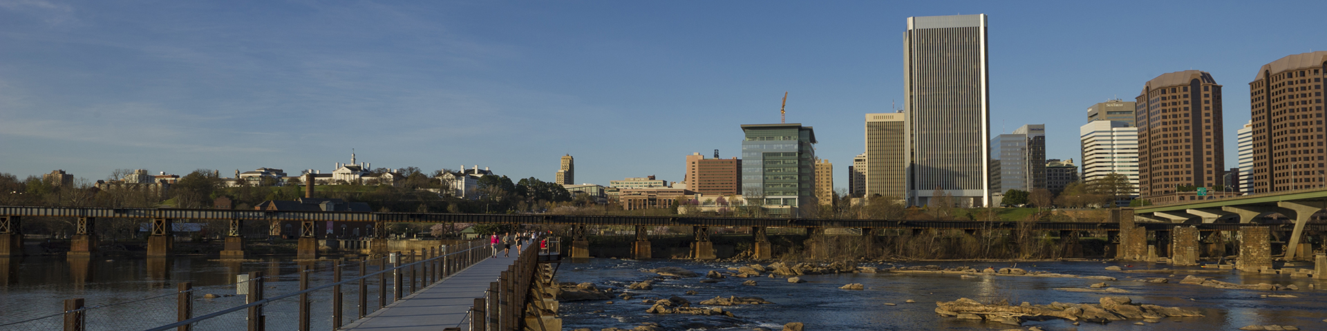 view of Richmond from the Potterfield bridge